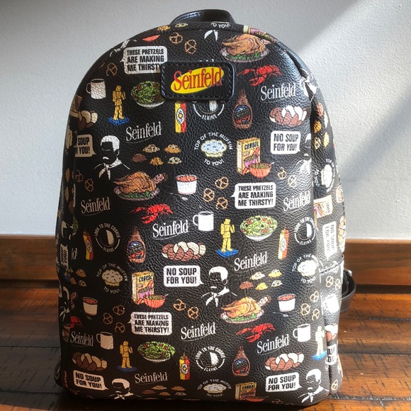 seinfeld Handbags - Seinfeld Themed Black Backpack